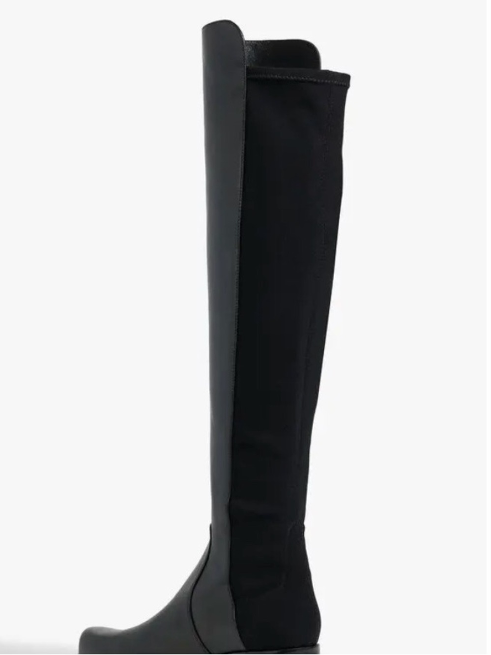 Stuart Weitzman Black Over-The-Knee Block Heel Boots - Picture 6 of 6